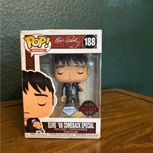Funko Pop! Rocks Elvis '68 Comeback Special - Black and White